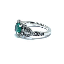 Load image into Gallery viewer, Secondhand Emerald and Diamond Ring
