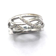 Load image into Gallery viewer, Secondhand Diamond Cut Out Band Ring
