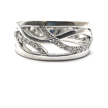 Load image into Gallery viewer, Secondhand Diamond Cut Out Band Ring
