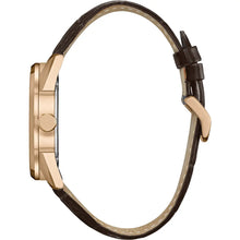Load image into Gallery viewer, Citizen Eco-Drive Watch - Gents Rose Gold Brown Leather
