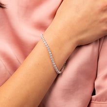 Load image into Gallery viewer, Diamonfire Cubic Zirconia Tennis Bracelet with Charm
