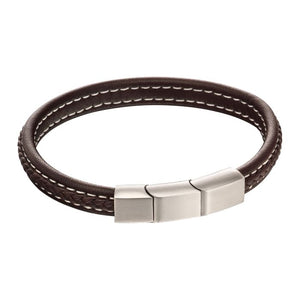 Dark Brown Leather Bracelet