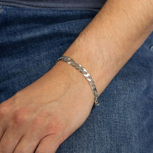 Load image into Gallery viewer, Sterling Silver Flat Curb Bracelet
