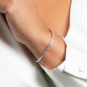Silver Organic Snake Style Bracelet