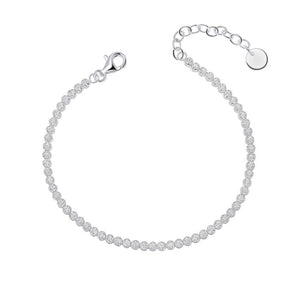 Silver Cubic Zirconia Tennis Bracelet
