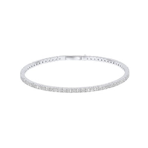 Diamonfire Cubic Zirconia Flexi Bangle