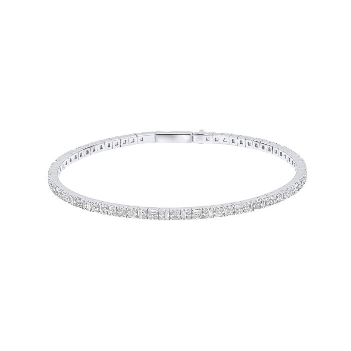 Diamonfire Cubic Zirconia Flexi Bangle