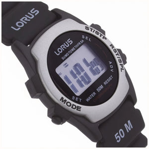 Lorus Gents Digital Watch With Rubber Strap