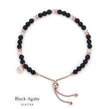 Load image into Gallery viewer, Jersey Pearl Sky Scatter Bracelet - Black Agate
