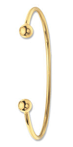 9ct Gold Solid Torque Bangle