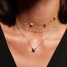 Load image into Gallery viewer, Hot Diamonds Coupled Two Tone Kiss Necklace
