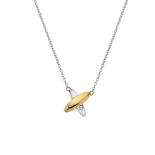 Load image into Gallery viewer, Hot Diamonds Coupled Two Tone Kiss Necklace
