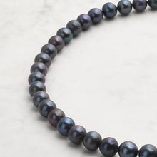Load image into Gallery viewer, Jersey Pearl Signature Pearl Necklace - 5mm Peacock
