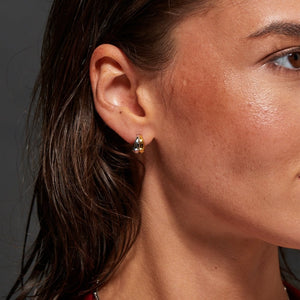 Hot Diamonds Droplet Two Tone Earirngs