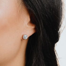 Load image into Gallery viewer, Diamonfire Cubic Zirconia Cushion Cut Studs
