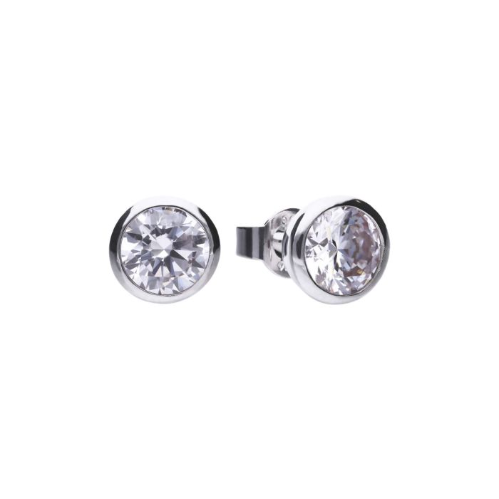 Diamonfire Bezel Set Cubic Zirconia Studs