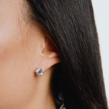 Load image into Gallery viewer, Diamonfire Cubic Zirconia Solitaire Studs 4ct

