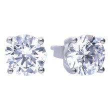 Load image into Gallery viewer, Diamonfire Cubic Zirconia Four Claw Stud Earrings - 2ct
