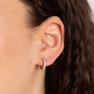 Diamonfire Cubic Zirconia Huggie Hoops