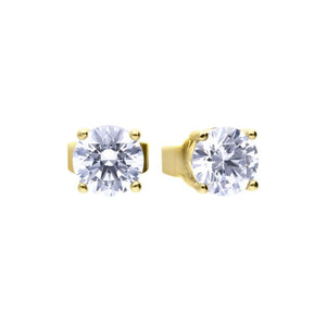 Diamonfire Gold Plated Cubic Zirconia Studs