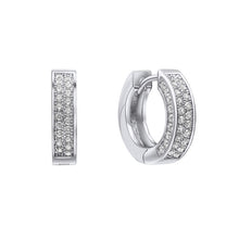 Load image into Gallery viewer, Diamonfire Cubic Zirconia Chunky Huggie Hoops
