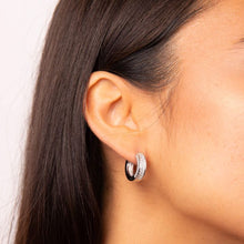 Load image into Gallery viewer, Diamonfire Cubic Zirconia Chunky Huggie Hoops
