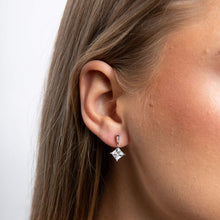 Load image into Gallery viewer, Diamonfire Cubic Zirconia Princess Cut Drop Earrings
