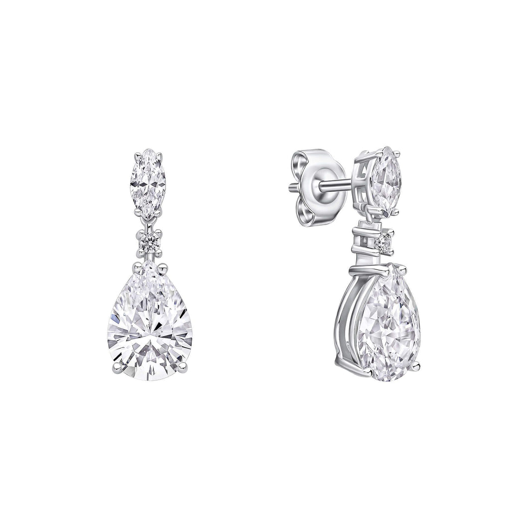 Diamonfire teardrop and marquise drop earrings