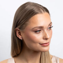 Load image into Gallery viewer, Diamonfire Baguette Cubic Zirconia Huggie Hoops
