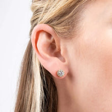 Load image into Gallery viewer, Diamonfire Halo Stud Earrings.
