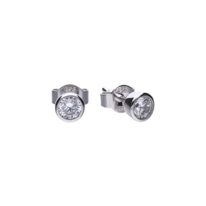 Diamonfire Cubic Zirconia Bezel Set Earrings 0.25ct