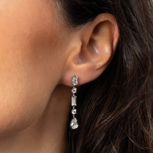 Load image into Gallery viewer, Diamonfire Cubic Zirconia Deco Line Drop Earrings
