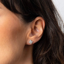 Load image into Gallery viewer, Diamonfire Cubic Zirconia Flower Stud Earrings
