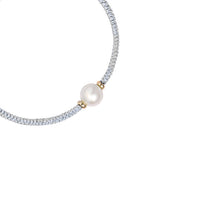 Load image into Gallery viewer, Jersey Pearl Tassel Bracelet - Grey
