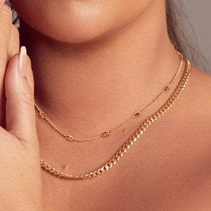 Hot Diamonds Gold Edit Embrace Oval Cable Chain