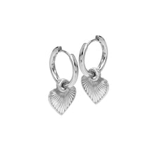 Load image into Gallery viewer, Hot Diamonds Essence Heart Huggie Earrings.
