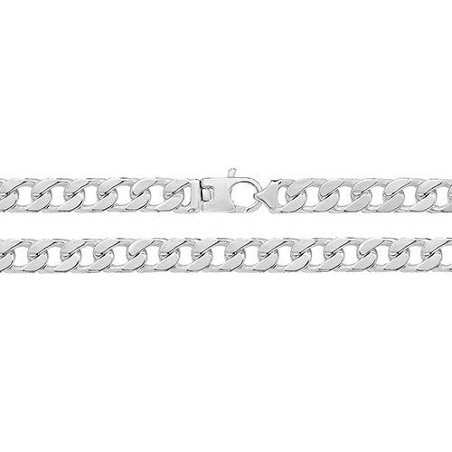 Silver Square Curb Bracelet