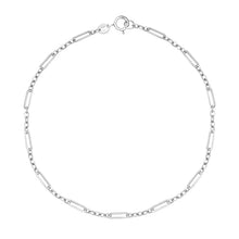 Load image into Gallery viewer, 9ct White Gold Mixed Link Bracelet
