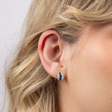 Load image into Gallery viewer, 9ct White Gold Channel and Diamond Stud Earrings
