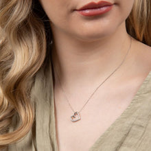 Load image into Gallery viewer, 9ct White Gold Open Heart Necklace
