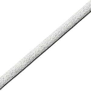 Silver Frosted Flat Snake Bracelet