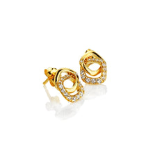 Load image into Gallery viewer, Hot Diamonds Gold Edit Connected Earrings

