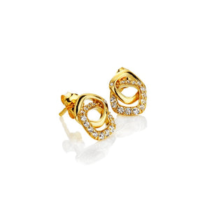 Hot Diamonds Gold Edit Connected Earrings