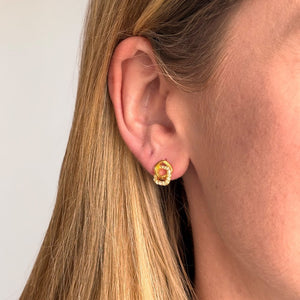 Hot Diamonds Gold Edit Connected Earrings