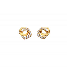 Load image into Gallery viewer, Hot Diamonds Gold Edit Connected Earrings
