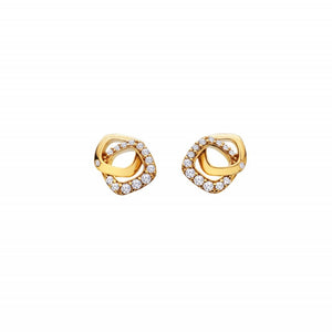 Hot Diamonds Gold Edit Connected Earrings