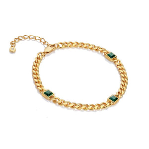 Hot Diamonds Gold Edit Malachite Revive Bracelet