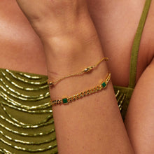 Load image into Gallery viewer, Hot Diamonds Gold Edit Malachite Revive Bracelet
