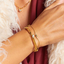 Load image into Gallery viewer, Hot Diamonds Gold Edit Revolve Bangle
