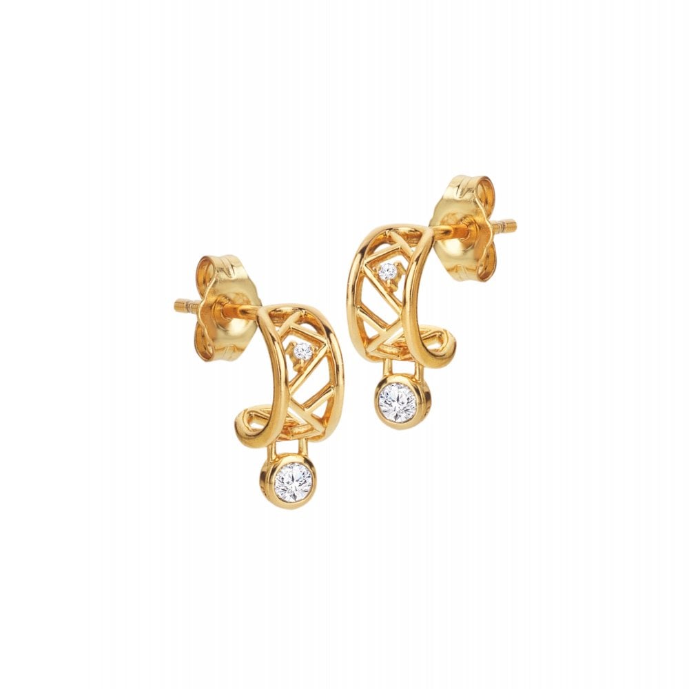 Hot Diamonds Gold Edit Revolve Hoops